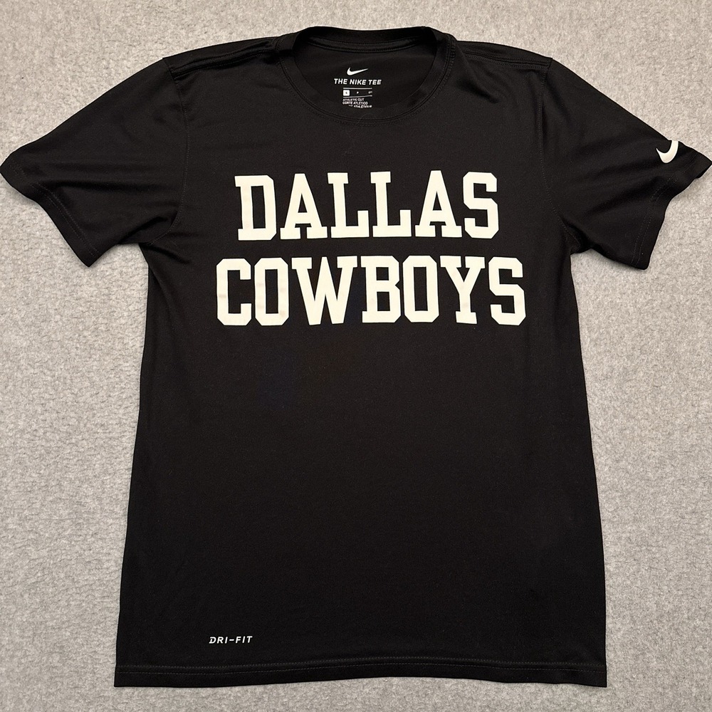Nike Dallas‎ Cowboys Legend Coaches Tee Mens Small Athletic Cut Black NFL Crew